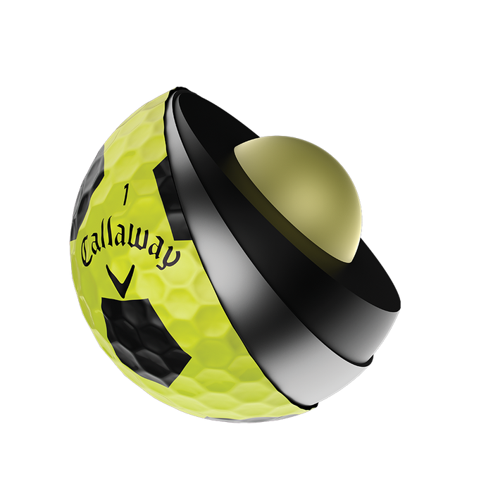 Callaway 2018 Chrome Soft X Truvis Yellow Golf Balls