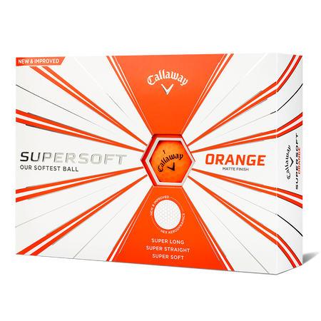 Supersoft Matte Orange Logo Golf Balls