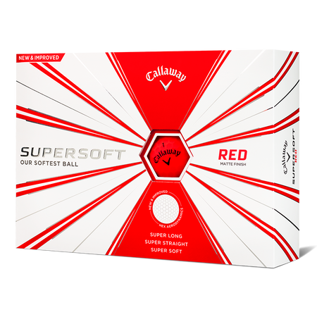 Supersoft Matte Red Logo Golf Balls