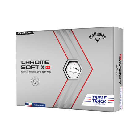 Chrome Soft X LS Triple Track Custom Logo Golf Balls