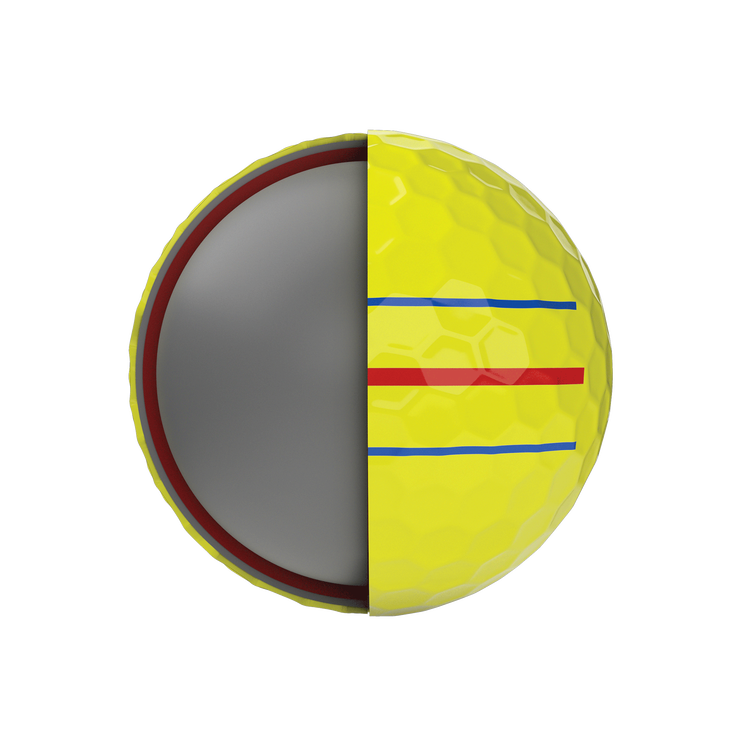 2020 Chrome Soft X Triple Track Yellow Golf Balls - View 5