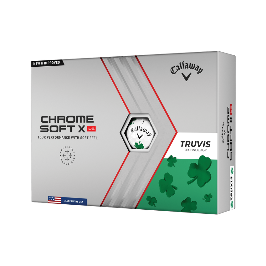 Chrome Soft X LS Truvis Shamrock Golf Balls - View 1