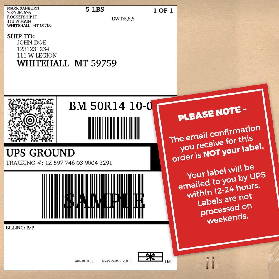 Trade Shipping Label