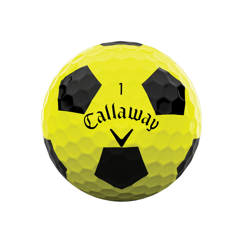 Chrome Soft Truvis Yellow and Black Golf Balls - View 3