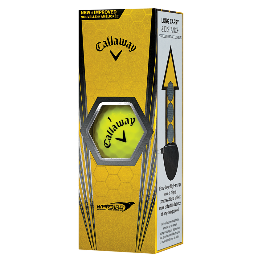 Warbird Yellow Logo Golf Balls - View 4