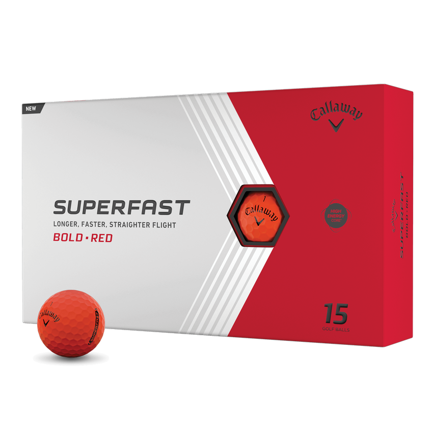 Superfast Bold Red 15-Pack Golf Balls - View 1