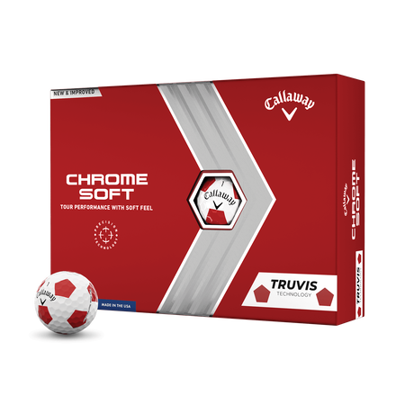 Chrome Soft Truvis Red Golf Balls