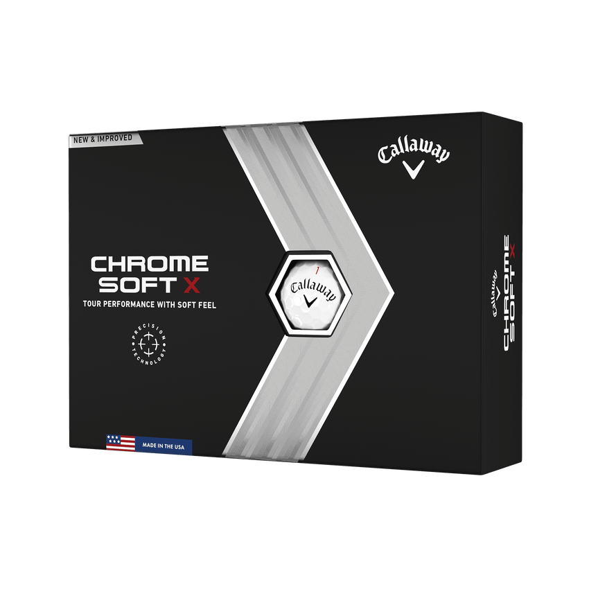 Chrome Soft X Custom Logo Golf Balls - View 1