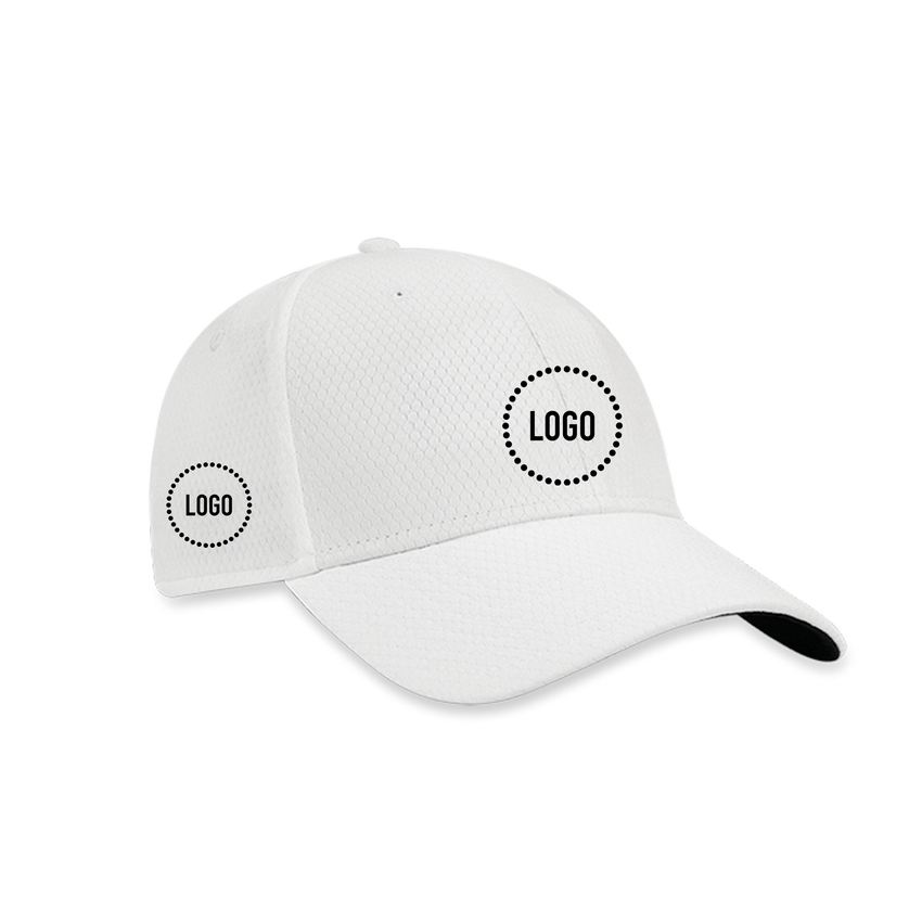 Front Crested Performance Structured Logo Cap - View 1
