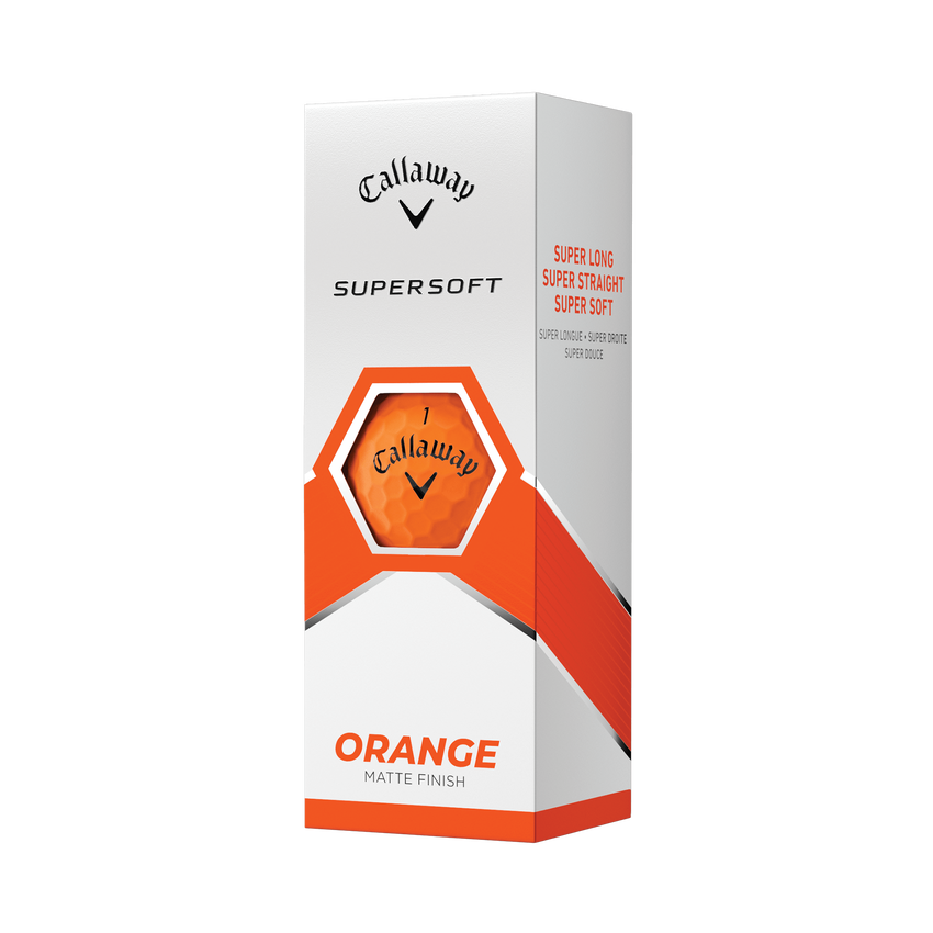 Callaway Supersoft Matte Orange Golf Balls - View 4