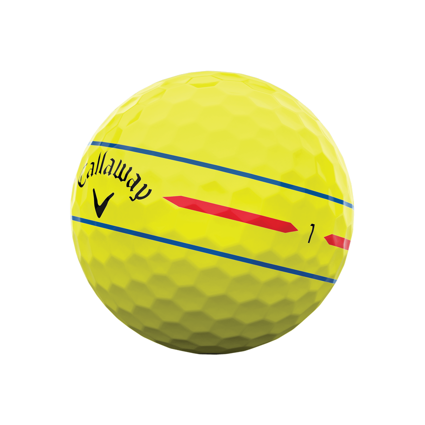 Chrome Soft 360 Triple Track Yellow Golf Balls - View 2