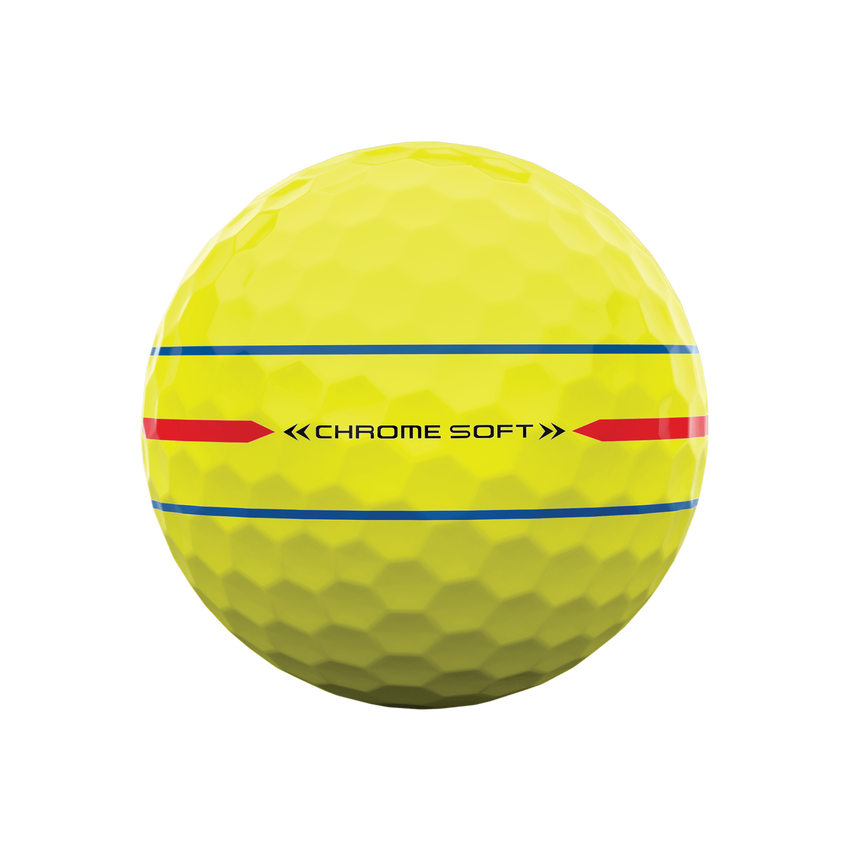 Chrome Soft 360 Triple Track Yellow Golf Balls - View 4
