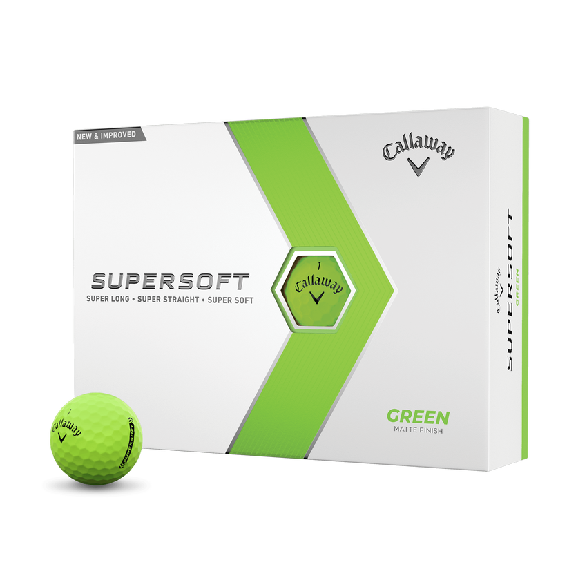 Callaway Supersoft Matte Green Golf Balls - View 1