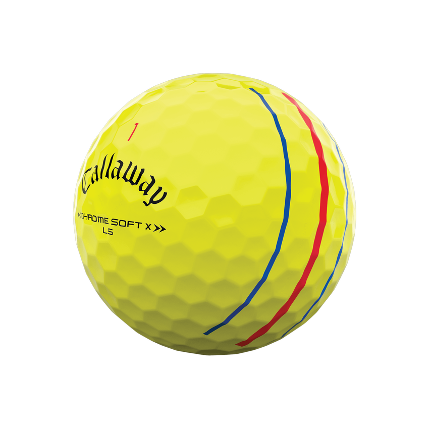 Chrome Soft X LS Yellow Triple Track Golf Balls - View 2