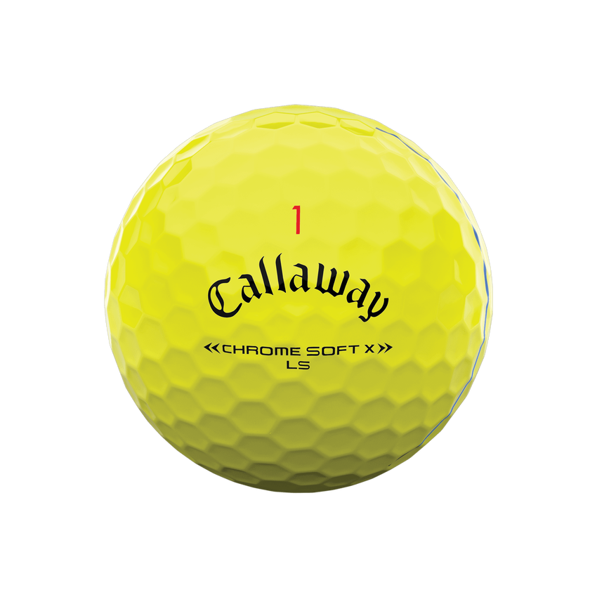 Chrome Soft X LS Yellow Triple Track Golf Balls - View 3
