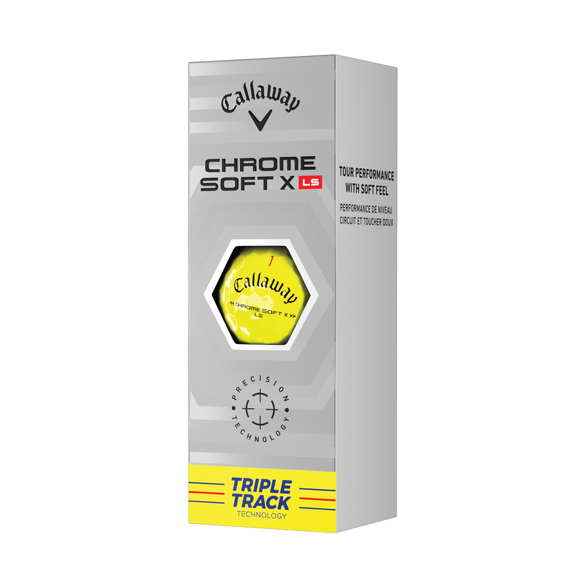 Chrome Soft X LS Yellow Triple Track Golf Balls - View 5