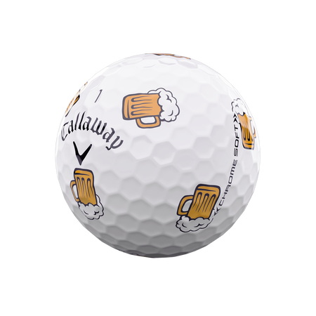 Limited Edition Chrome Soft Truvis International Beer Day Golf Balls