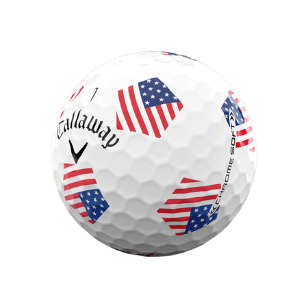 Limited Edition Chrome Soft Truvis Team USA Golf Balls