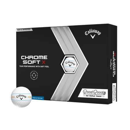 Limited Edition Chrome Soft X 360 Triple Track 'Good Good' Golf Balls