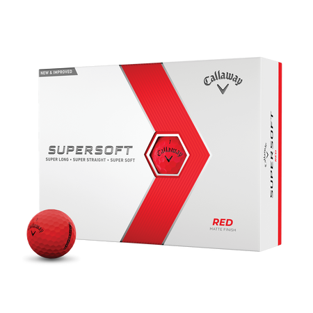 Callaway Supersoft Matte Red Golf Balls