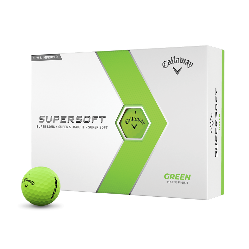 Callaway Supersoft Matte Green Golf Balls - View 1
