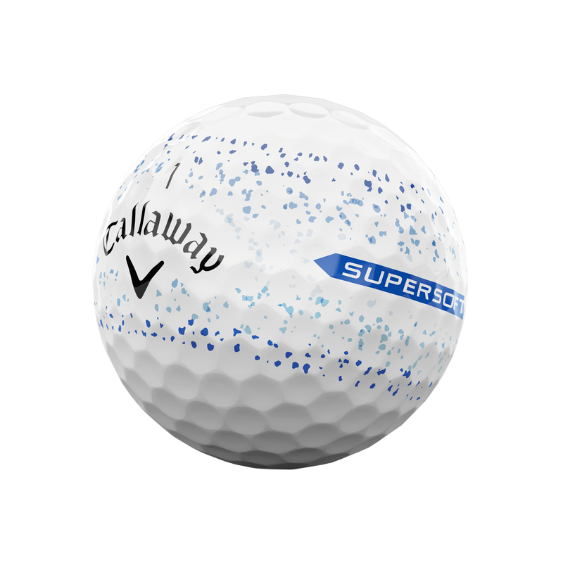 Supersoft Splatter 360 Blue Golf Balls - View 2