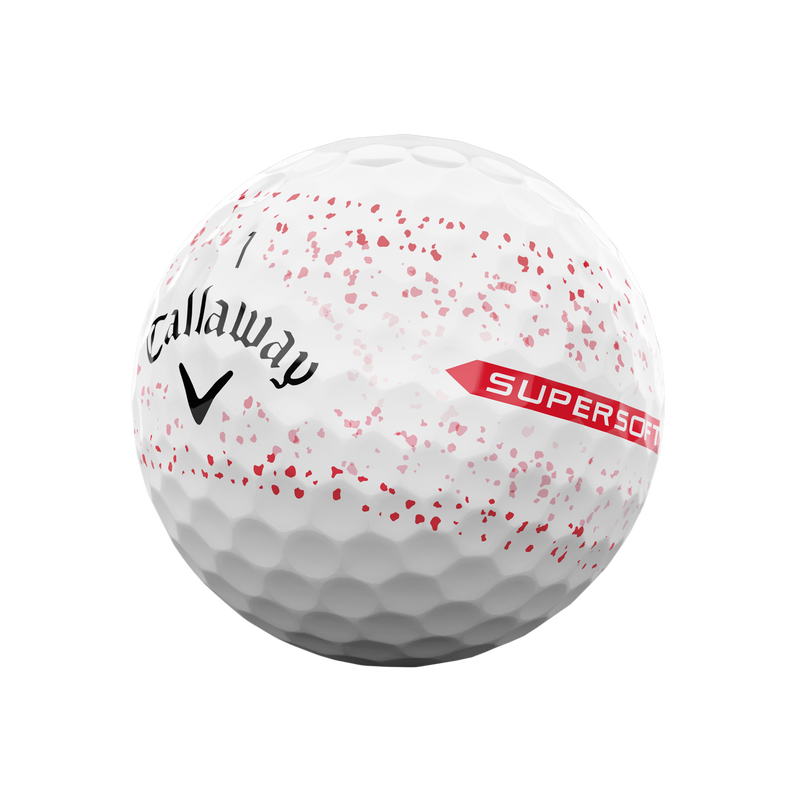 Supersoft Splatter 360 Red Golf Balls - View 2