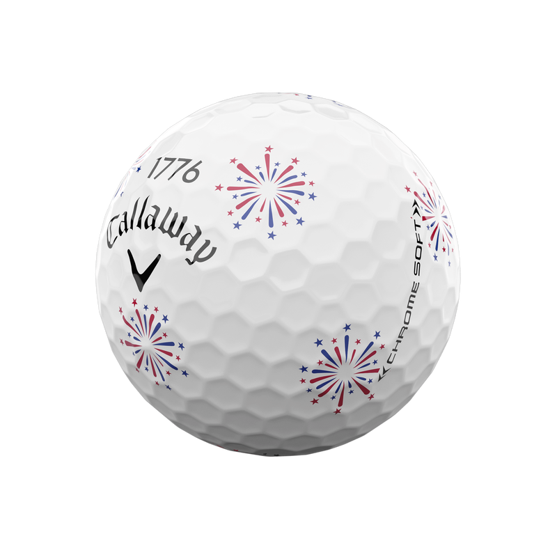 Limited Edition Chrome Soft Truvis Independence Day Golf Balls - View 2
