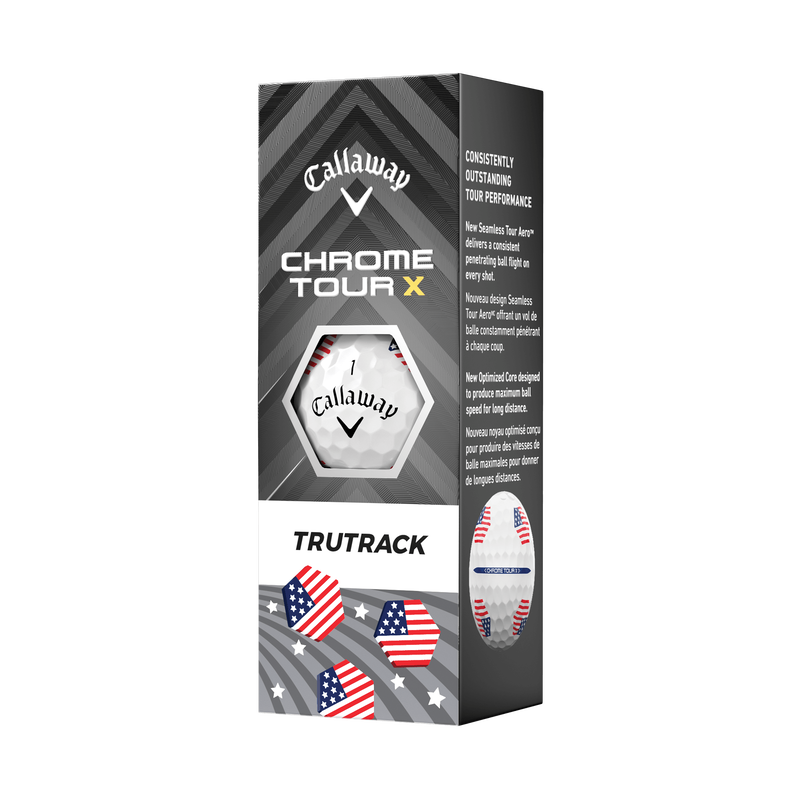 Chrome Tour X USA TruTrack Golf Balls - View 5