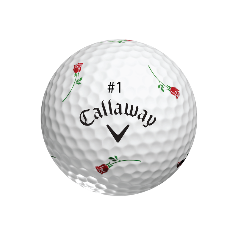 Limited Edition Chrome Soft X Truvis Rose Golf Balls - View 1