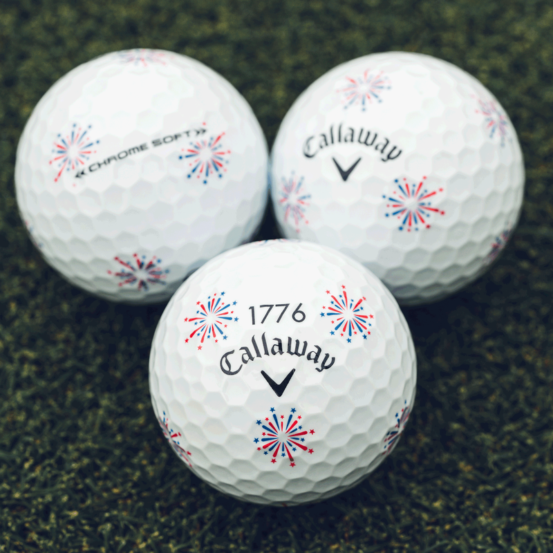 Limited Edition Chrome Soft Truvis Independence Day Golf Balls - View 1