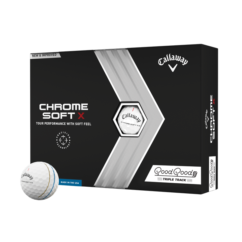 Limited Edition Chrome Soft X 22 Triple Track 'Good Good' Golf Balls - View 1