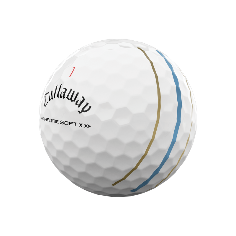Limited Edition Chrome Soft X 22 Triple Track 'Good Good' Golf Balls - View 2