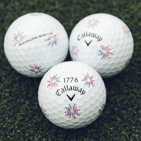 Limited Edition Chrome Soft Truvis Independence Day Golf Balls