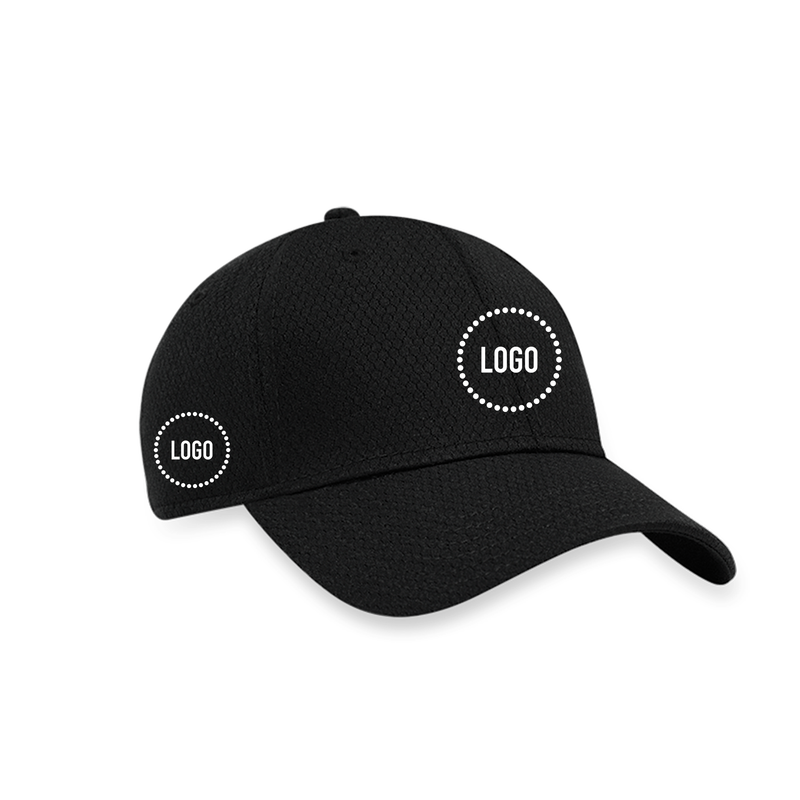 Front Crested Performance Structured Logo Cap - View 1