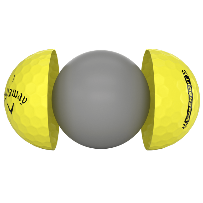 Presentamos la ilustración de las pelotas de golf Callaway Supersoft