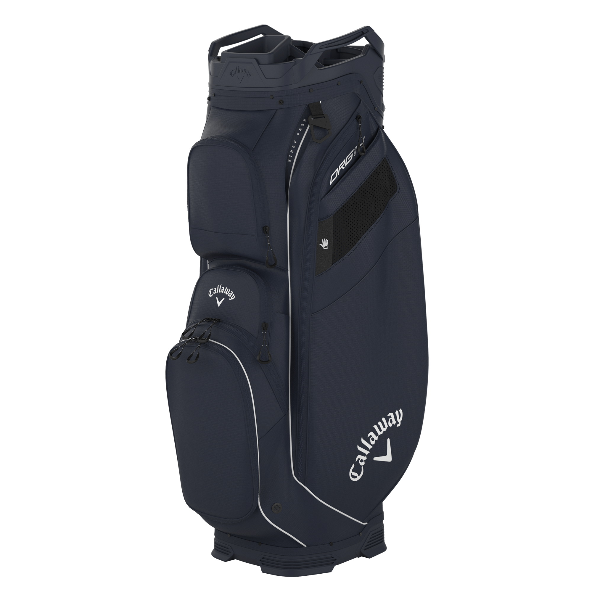 dn1 Callaway GOLF BAG オールレザー 黒 Callaway Big Bertha Golf Cart Bag Padded Strap Black Leather Very