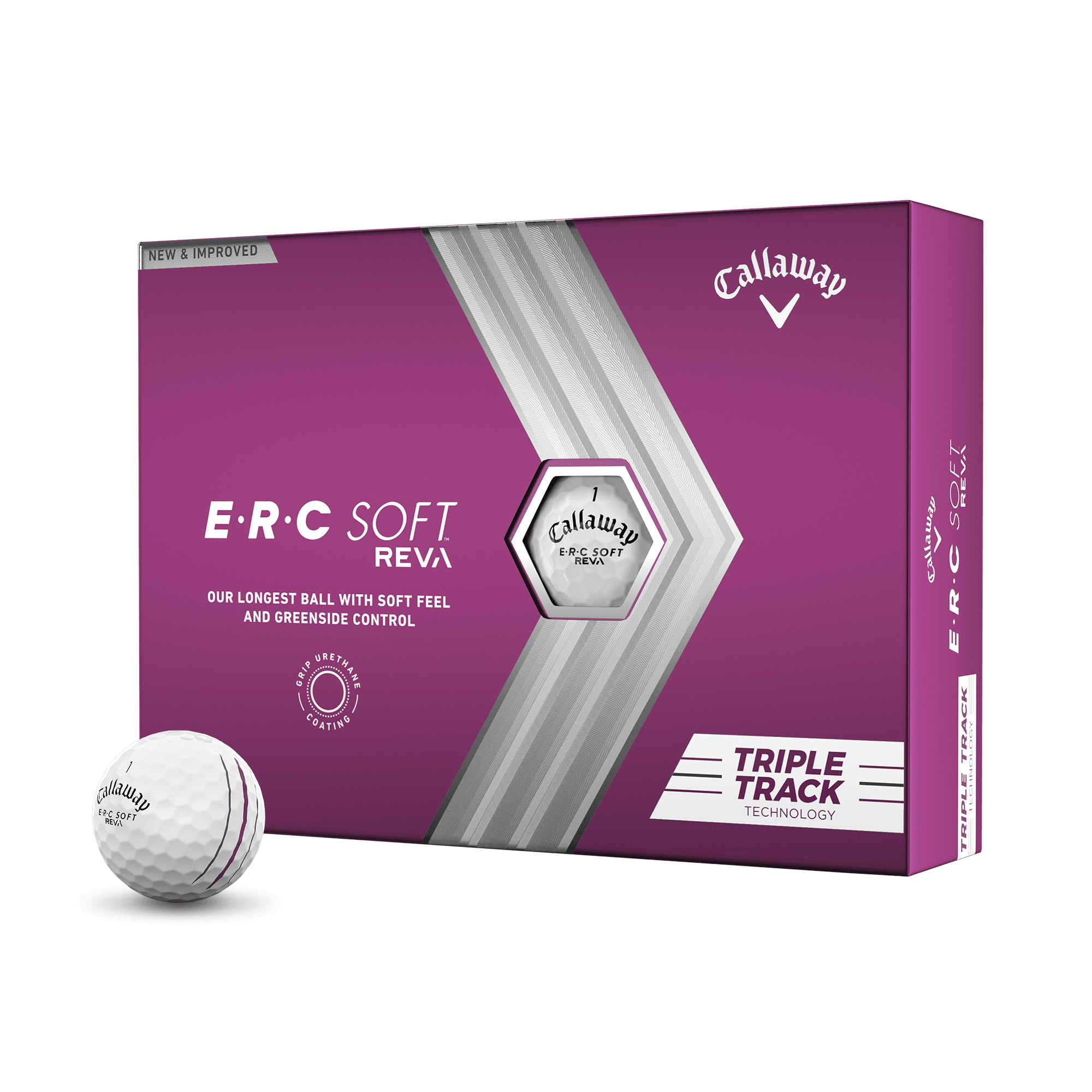 新品未使用⭐︎Callaway E.R.C. Soft &Chrome Soft balls-2023-erc-soft-reva-